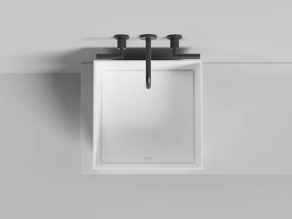 накладная раковина salini armonia square 03 130513g белый