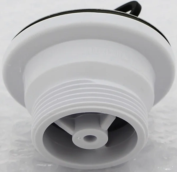 донный клапан mcalpine mrww1 для раковины, без перелива, с пробкой, хром/белый