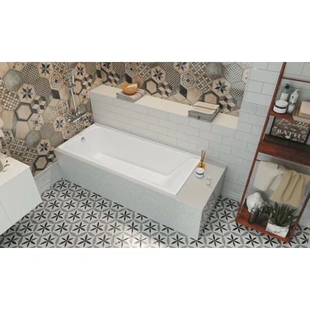 акриловая ванна 170x75 см roca elba 248507000