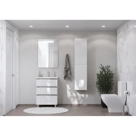 тумба белый глянец 58,5 см roca the gap a857404806