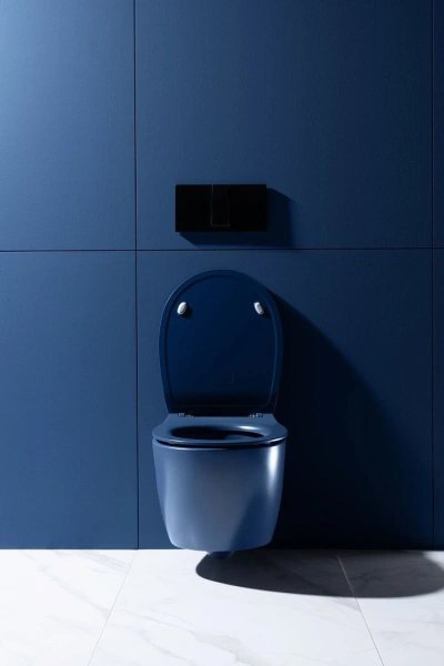 унитаз allen brau fantasy 4.11004.id подвесной, безободковый, без сиденья, 51x36.3 см,индиго