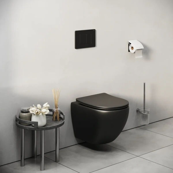 клавиша для инсталляции grossman classic 700.k31.04.21m.21m для унитаза, нержавеющая сталь, черная матовая