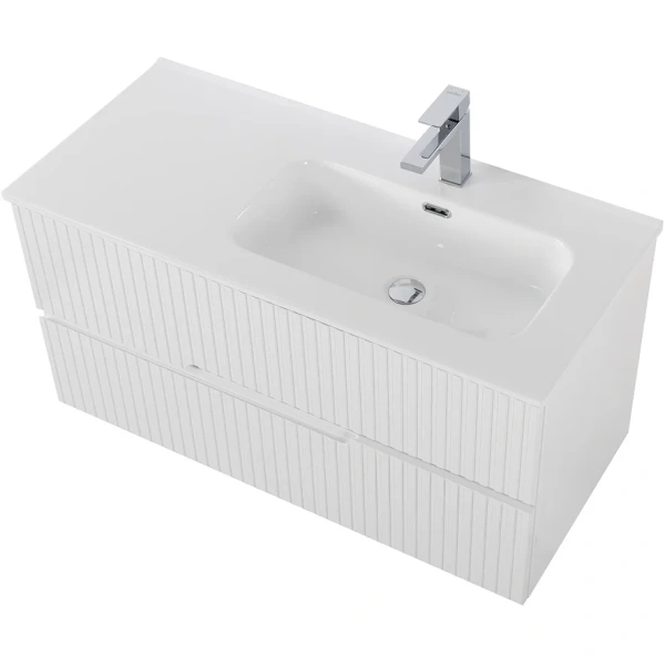 тумба под раковину cezares duet-n 100 r duet-n-1000-2c-so-bl-r подвесная bianco lucido