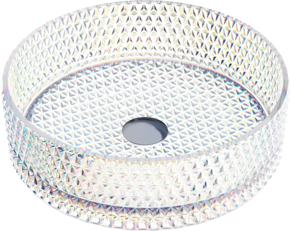 Раковина Ceramicanova Cristal CN6059 накладная, Ø36 см, неон