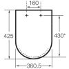 сиденье для унитаза roca dama senso 801511004