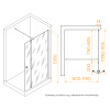 душевая перегородка rgw wa-054b (wa-010b + z-072b) 800