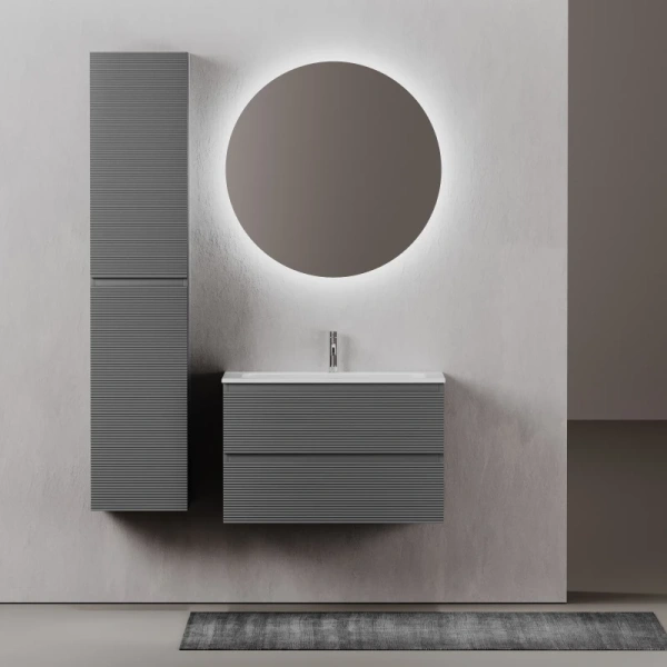 тумба под раковину sancos folk 80 fl80gs подвесная grey soft