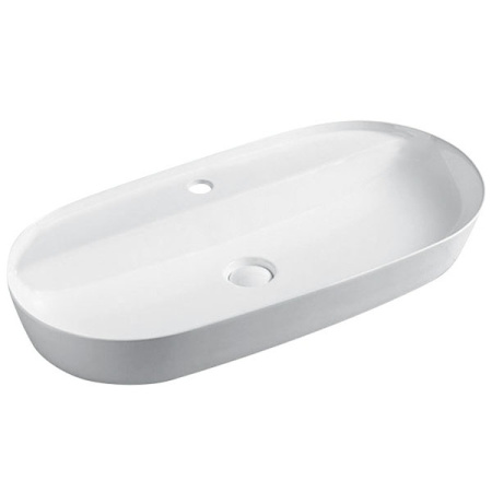 раковина в ванную накладная ceramalux 81 см d1347 белый