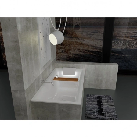 акриловая ванна riho still square 170x75 b100001005 (br0200500000000) без гидромассажа