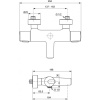 смеситель для ванны ideal standard ceratherm a4624aa