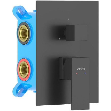 Смеситель для душа Aquatek Либра AQ1647MB Черный матовый