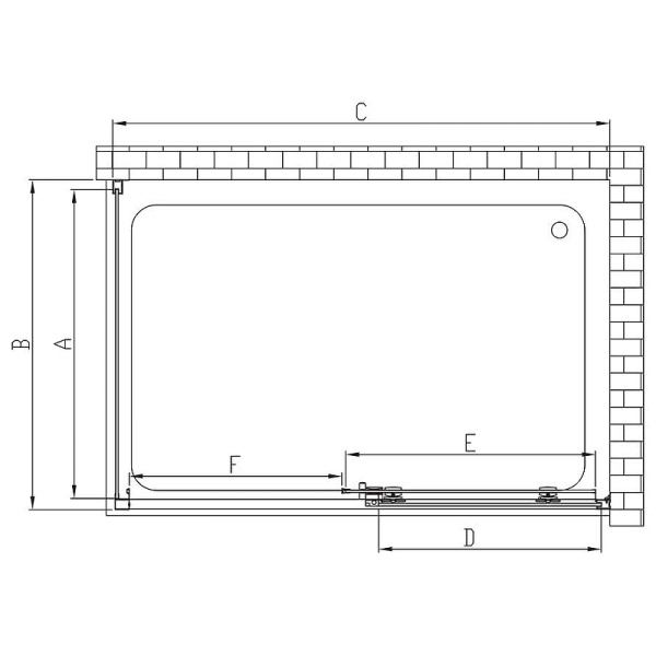 душевой уголок vincea soft 140×90 vsr-3so9014clb профиль черный, стекло прозрачное