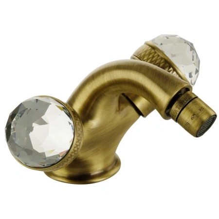 Смеситель Migliore Axo Swarovski 18474 для биде, без донного клапана, бронза