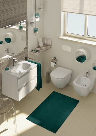 комплект биде с инсталляцией ideal standard tesi d3868v1 белый