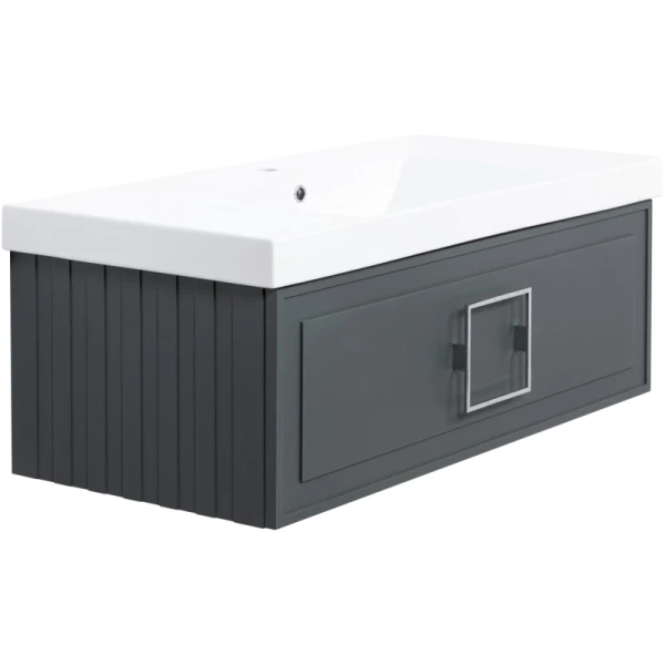 тумба серо-зеленый матовый 97,6 см la fenice cubo fnc-01-cub-g-100