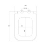 сиденье для унитаза iddis 177dpsei31 с микролифтом, быстросъемное, дюропласт, цвет белый