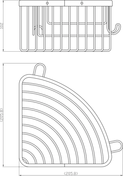 Мыльница Rav Slezak Colorado COA0801ZRL угловая, розовый золотистый глянцевый