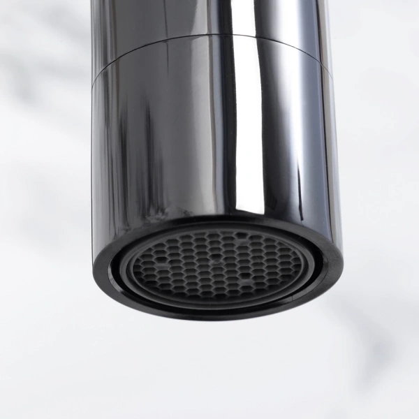 смеситель для кухни wasserkraft glan 6607 цвет черный глянцевый