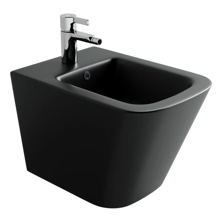 Биде Ceramicanova UNION CN4010MB подвесное, черное матовое