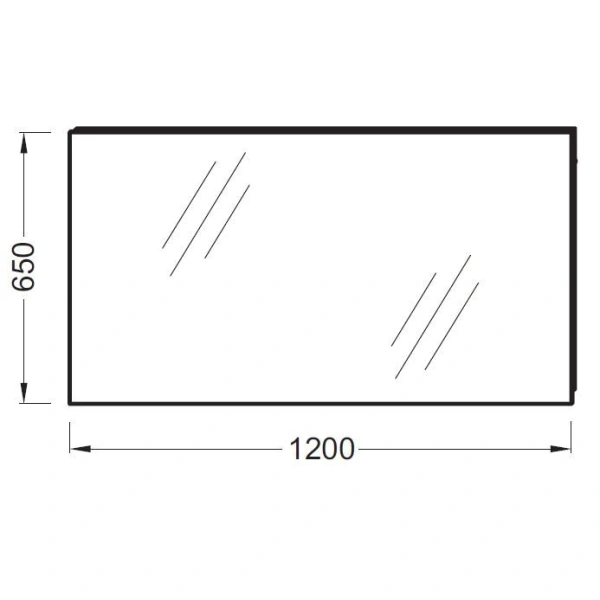 зеркало jacob delafon odeon up eb1085-nf 120х65 см