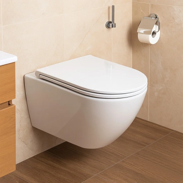 унитаз azario eclat az-2381-a подвесной, безободковый, с сиденьем микролифт, слив "торнадо", 52x36x36 см, белый