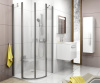 душевой поддон из искусственного камня ravak elipso pro chrome 80×80 xa244401010 белый