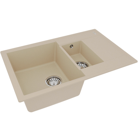кухонная мойка lemark ramza 760 9910038 бежевая