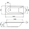 акриловая ванна am.pm spirit 150x70 см w72a-150-070w-a2