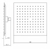 верхний душ aquanet static af330-84-s250b,черный