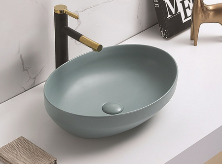 раковина-чаша ceramalux 50 78590mlg зеленая матовая