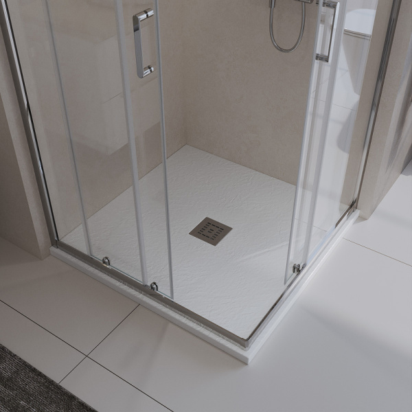 душевой поддон из искусственного камня belbagno uno 90x90 tray-mr-uno-a-90-35-w белый