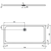 душевой поддон 180×80 см ideal standard k8304fv ultraflat s