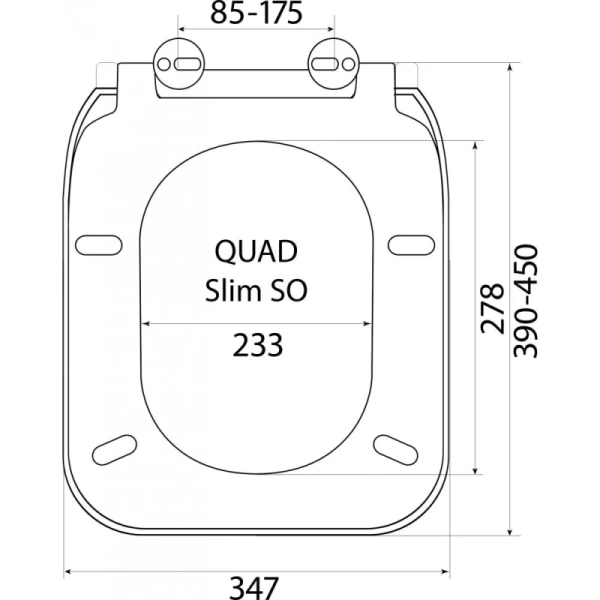 сиденье berges дюропласт quad slim so крепление микролифт, быстросъем, металл