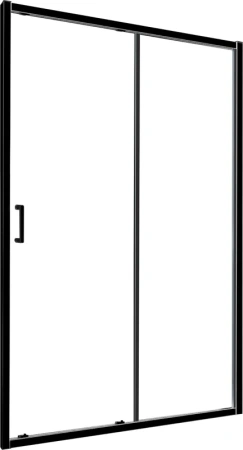 душевая дверь в нишу rgw classic cl-14-b 130 см, профиль матовый черный