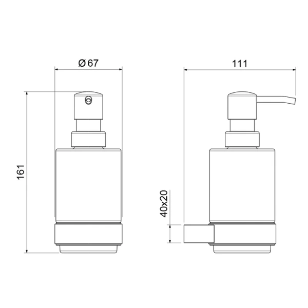 Дозатор для мыла Timo Luiro 18539/00 хром