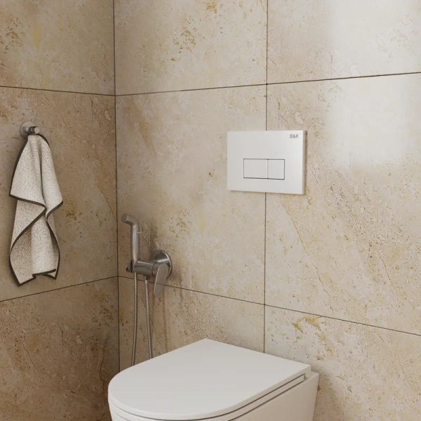 клавиша смыва d&k rhein db1499016 белая