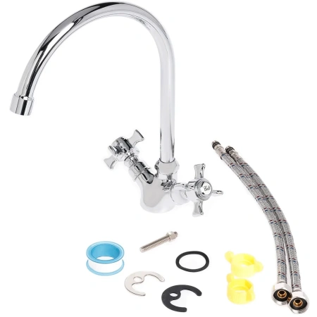 смеситель для кухни agger retro-x a1700000 хром