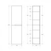 раковина 80x46 cezares duet czr-nat-80-lvb