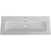 раковина cezares eco czr-8073-120 121x46 см, накладная, белый