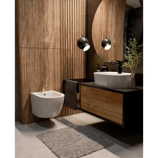 смеситель aquame siena aqm6216gg для биде, без донного клапана, золотой