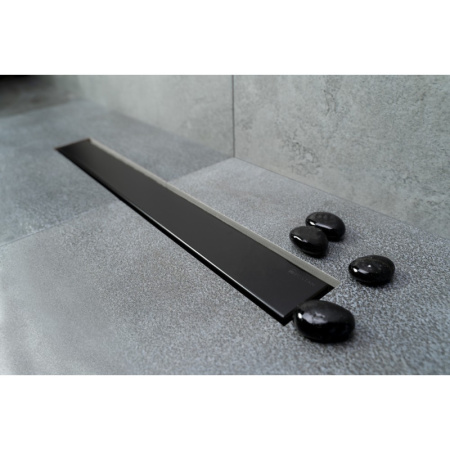 Душевой трап 750 мм BETTOSERB Frameless Black Matte Line 13701321 2 в 1 с основой под плитку