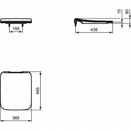 комплект унитаза с инсталляцией ideal standard strada ii e387001 с сиденьем микролифт