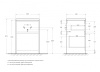 раковина полувстраиваемая belbagno 120 r bb1200/480-lv-mr-r белая