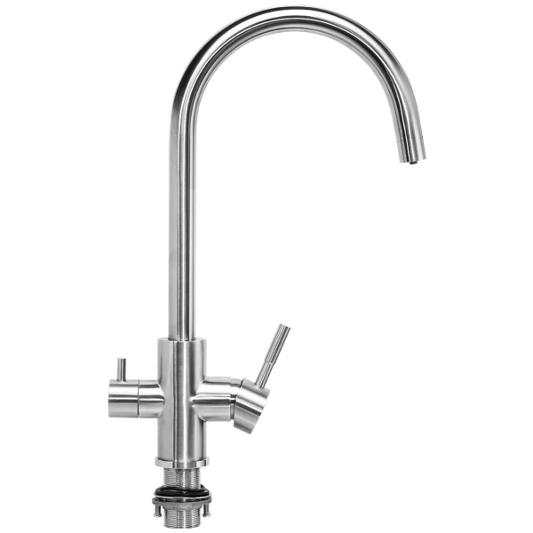 смеситель для кухни с подключением к фильтру псм-профсан steel psm-300-11