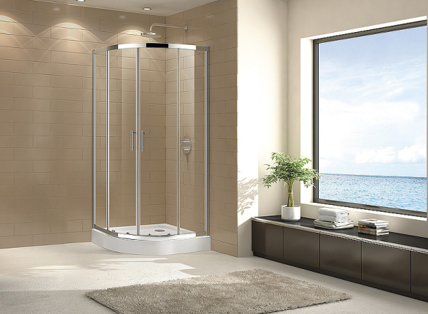 душевой уголок cezares eco 90x90 eco-o-r-2-90-c-cr профиль хром стекло прозрачное