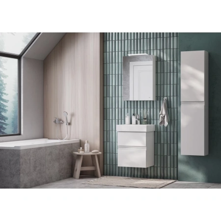 тумба белый глянец 46 см roca oleta a857638806