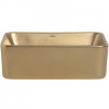раковина 40.5x30 см abber rechteck ac2213mmg, цвет золотой матовый