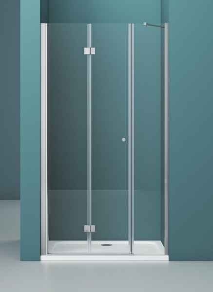 душевая дверь belbagno albano 140 albano-bs-13-40+100-c-cr профиль хром стекло прозрачное