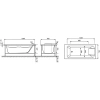 акриловая ванна jacob delafon sofa, 150х70 см, e6d300ru-00 (gm)