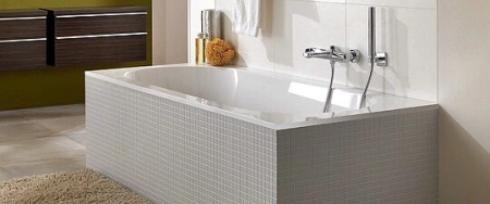 квариловая ванна villeroy & boch oberon ubq160obe2v-01 160x75 см